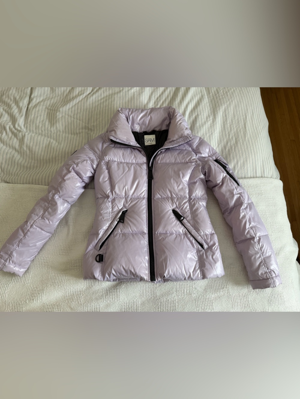 SAM. Light Lavender Puffer Jacket